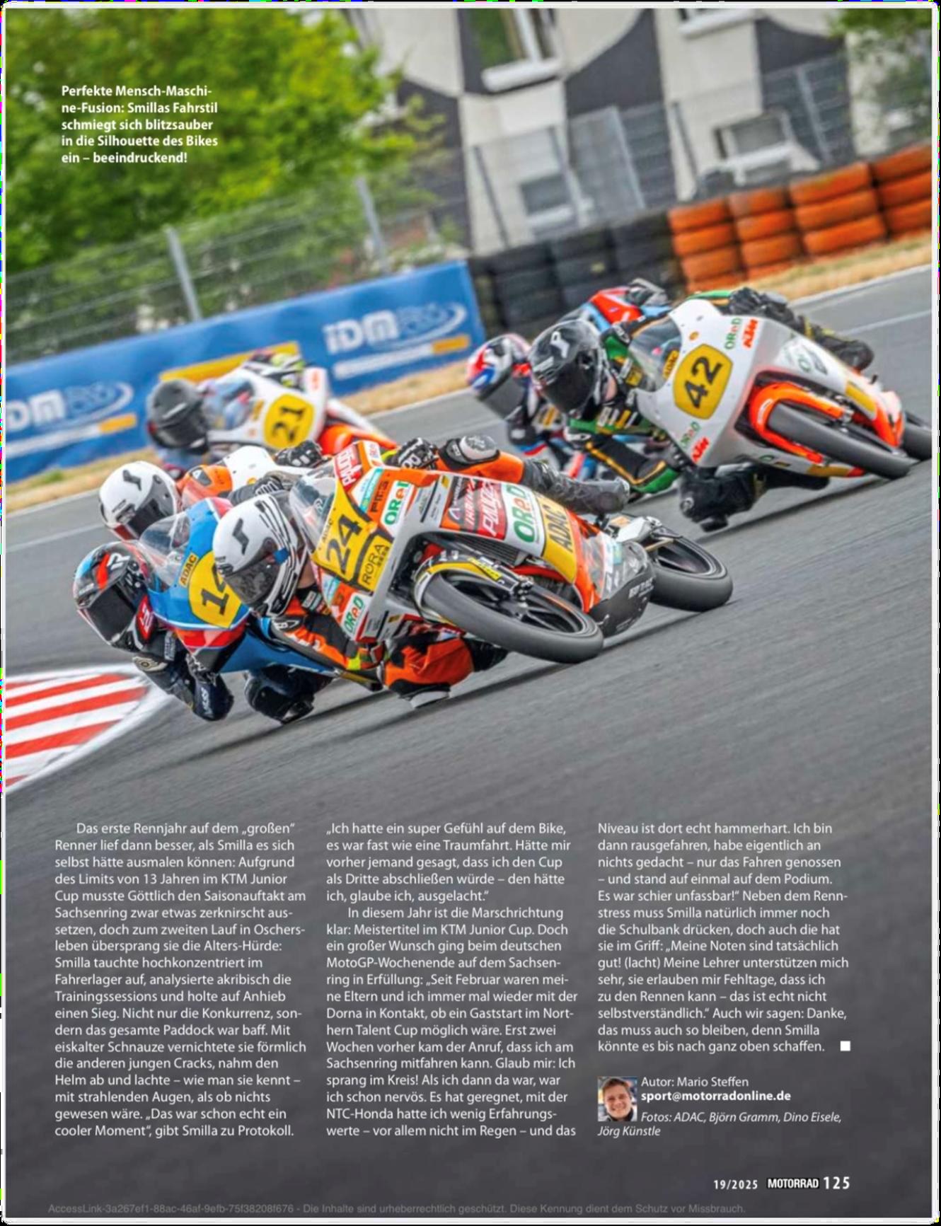 Rennsport-Pressebericht
